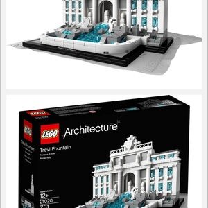 LEGO Architecture Trevi Fountain with White and Blue Bricks. New.